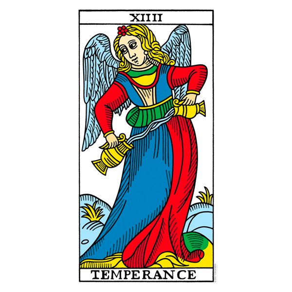 The temperance tarot card